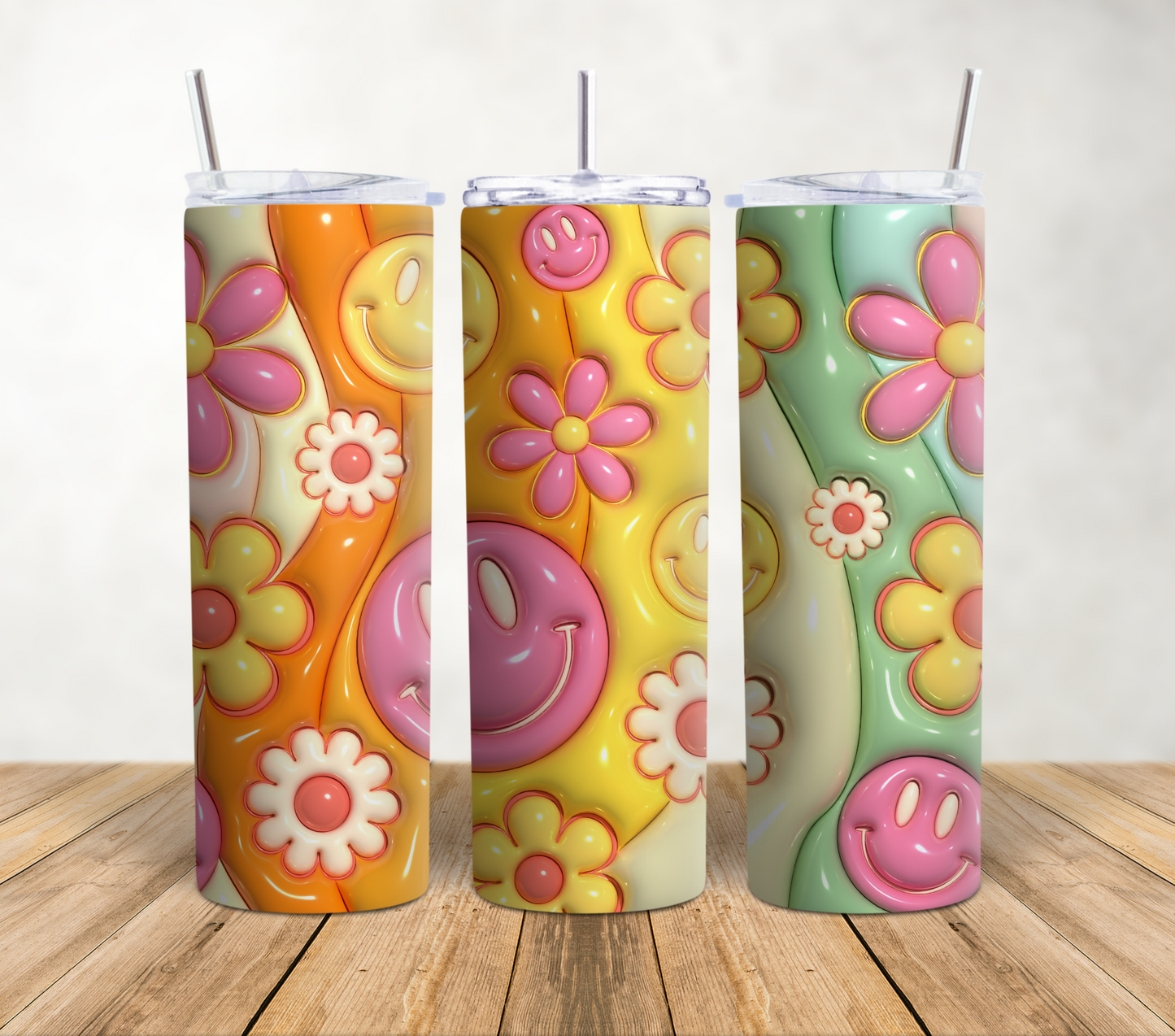 Groovy Puff Tumbler Wrap | 20oz Tumbler Wrap