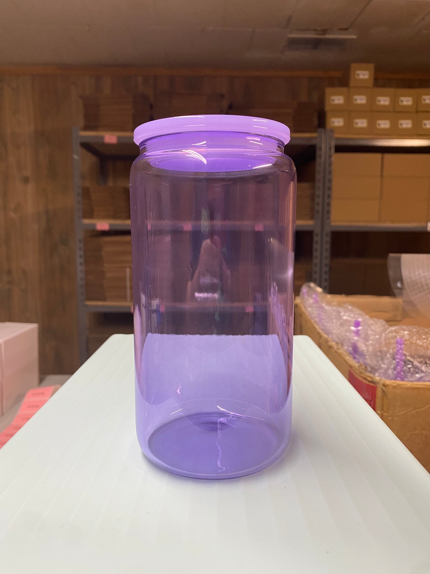 Rainbow Collection Sublimation Glass Can (16oz)