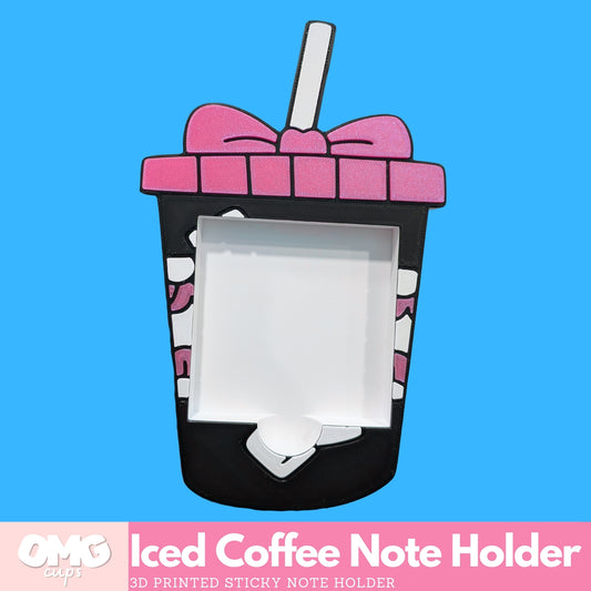Iced Coffee Sticky Note Holder – 3D Printed Desk Organizer