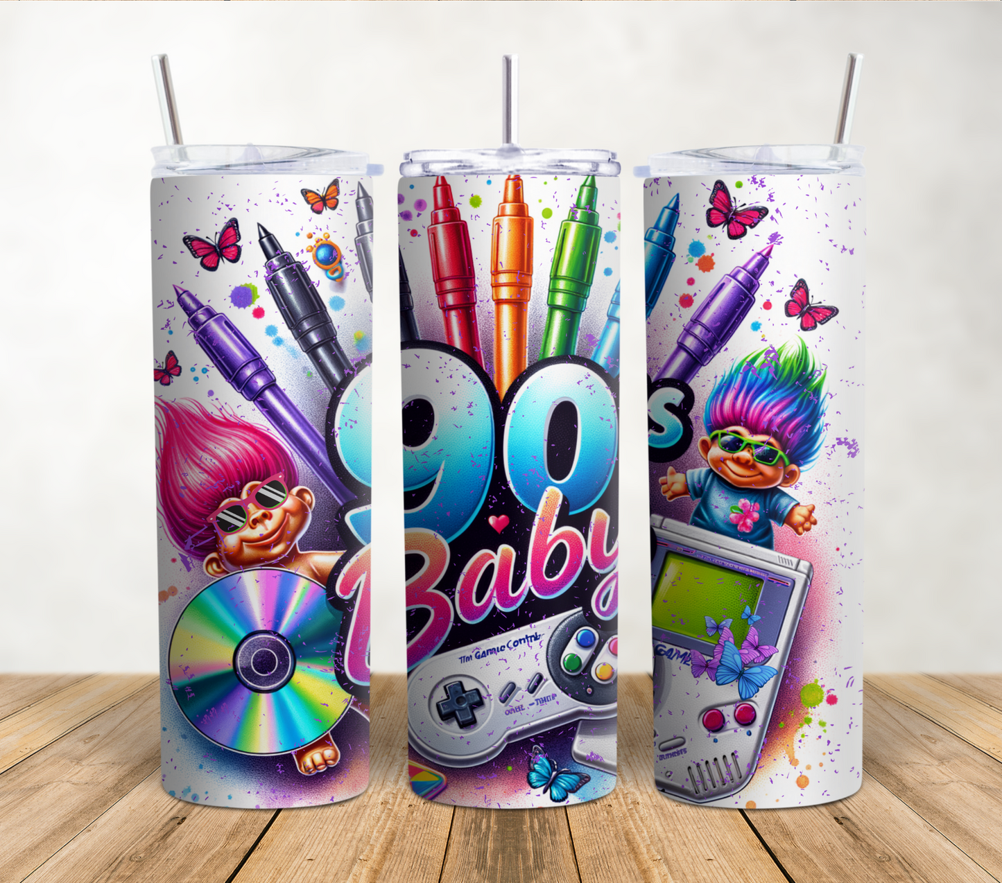 90s Baby 20oz Sublimation Tumbler Wrap