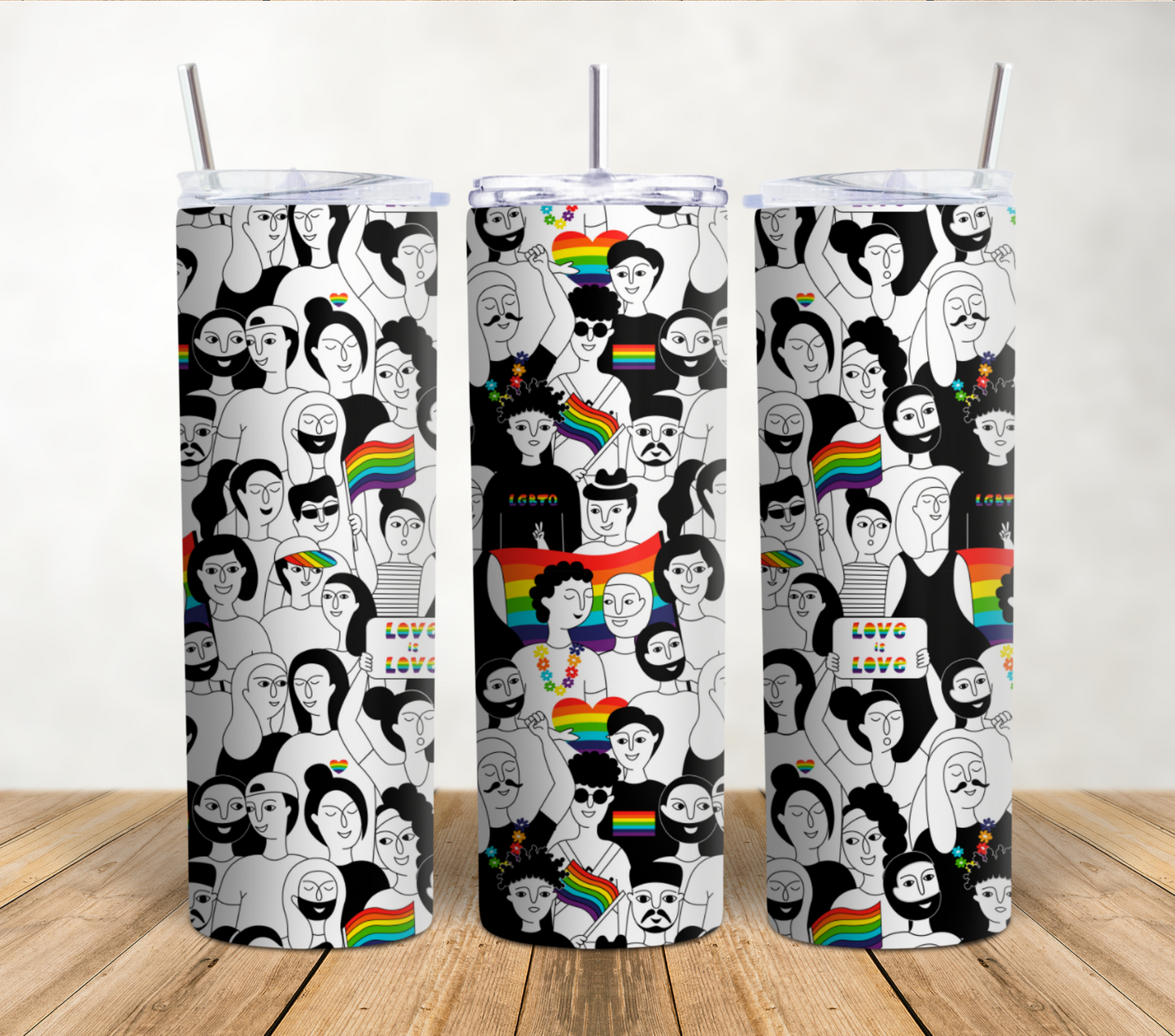 Pride Celebration 20oz Sublimation Tumbler Wrap