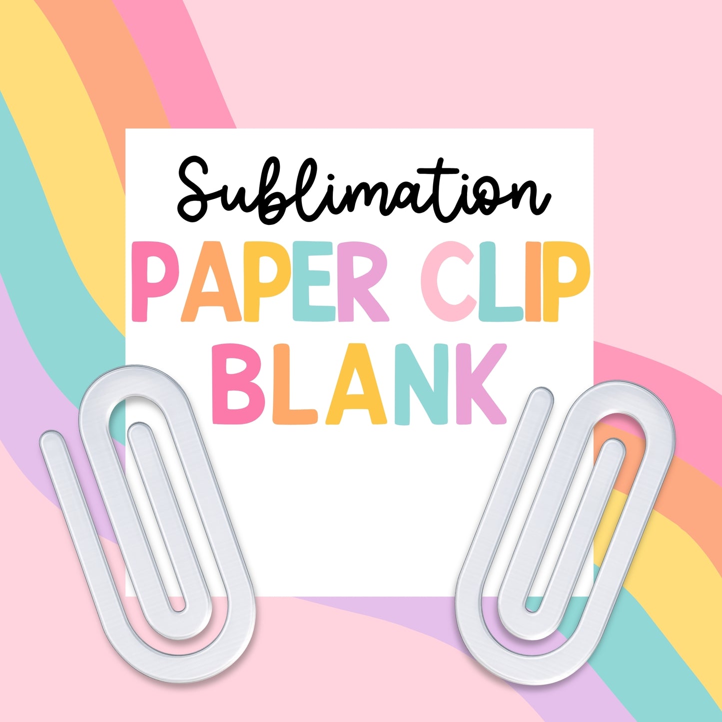 Jumbo Sublimation Paperclip Acrylic (Individual)