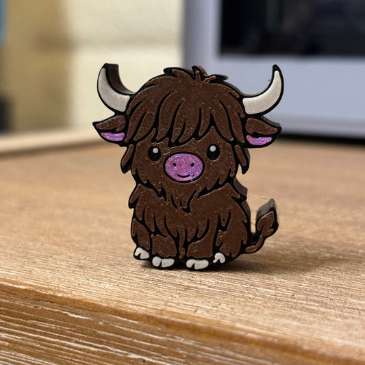 Harry the Highland 3D Printed Straw Topper