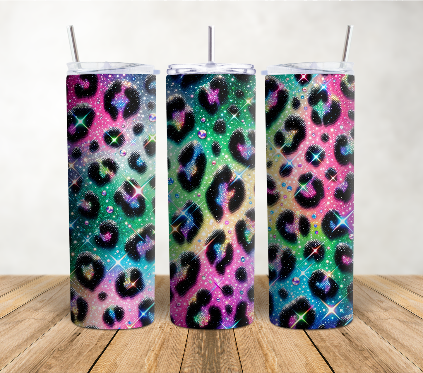 Glitzy Cheetah Chic 20oz Tumbler Wrap