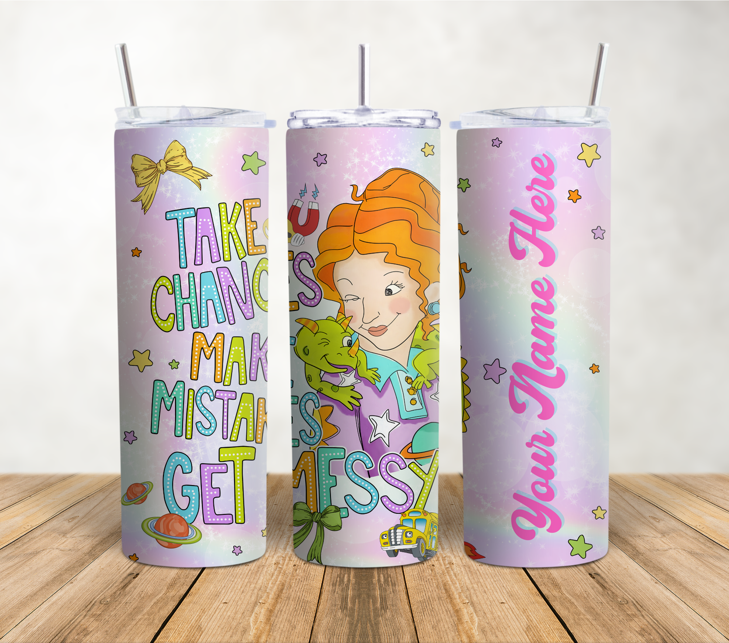 Take Chances Personalized 20oz Tumbler Wrap