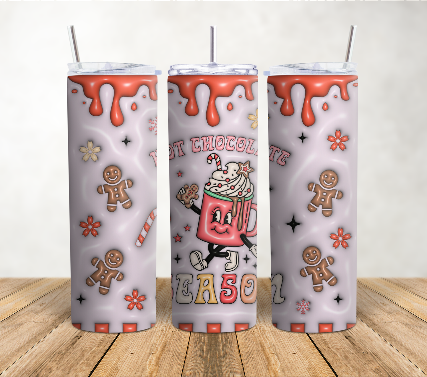 Hot Chocolate Season 20oz Tumbler Wrap