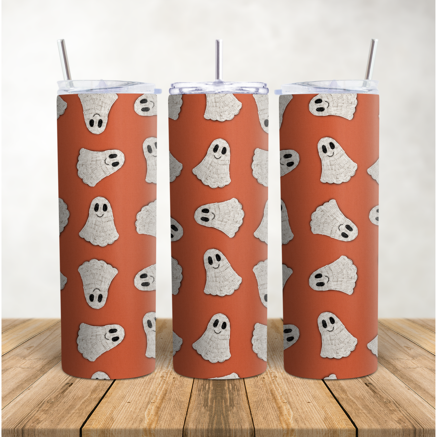 Boo Embroidery 20oz Tumbler Wrap