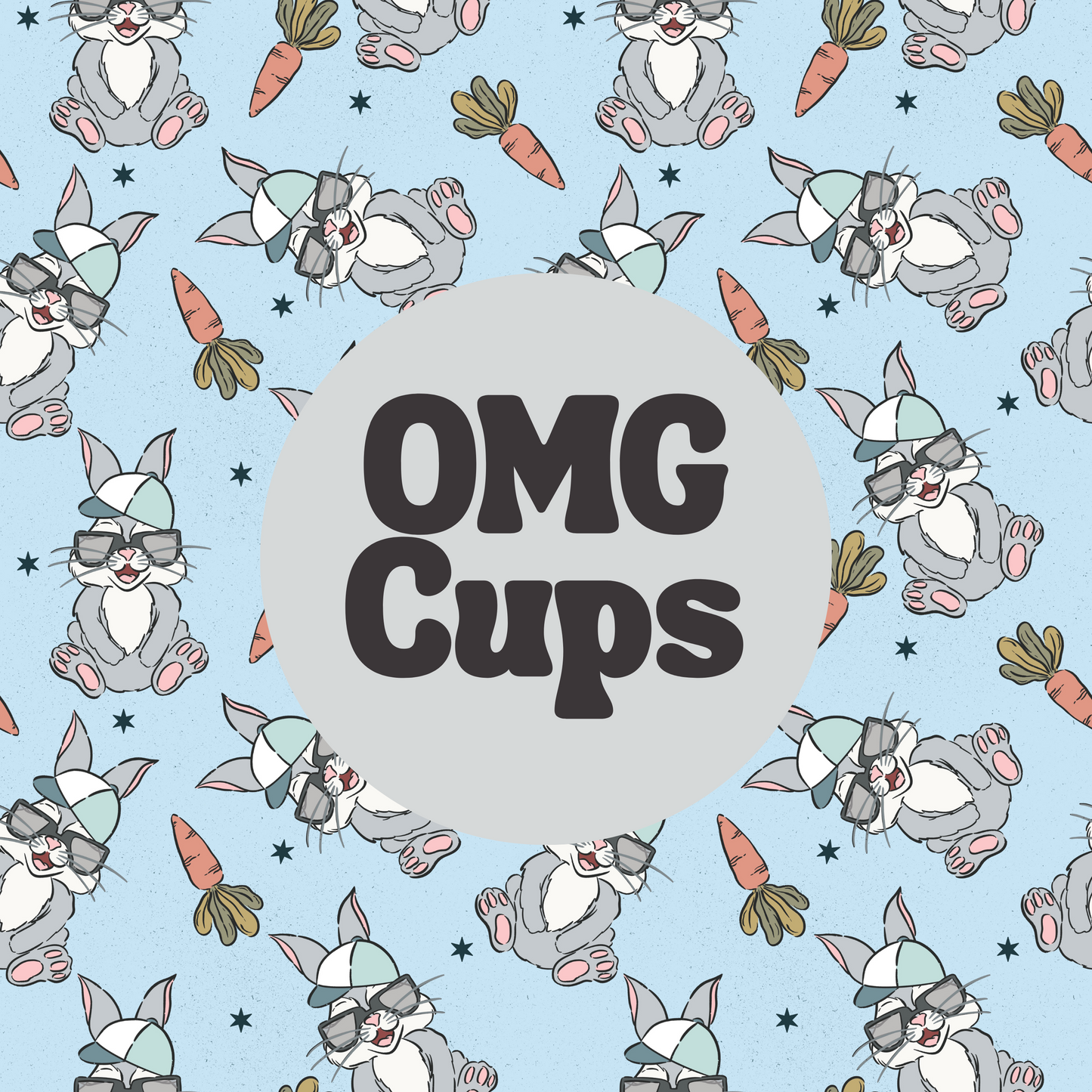 Cool Bunny Blue 20oz Tumbler Wrap