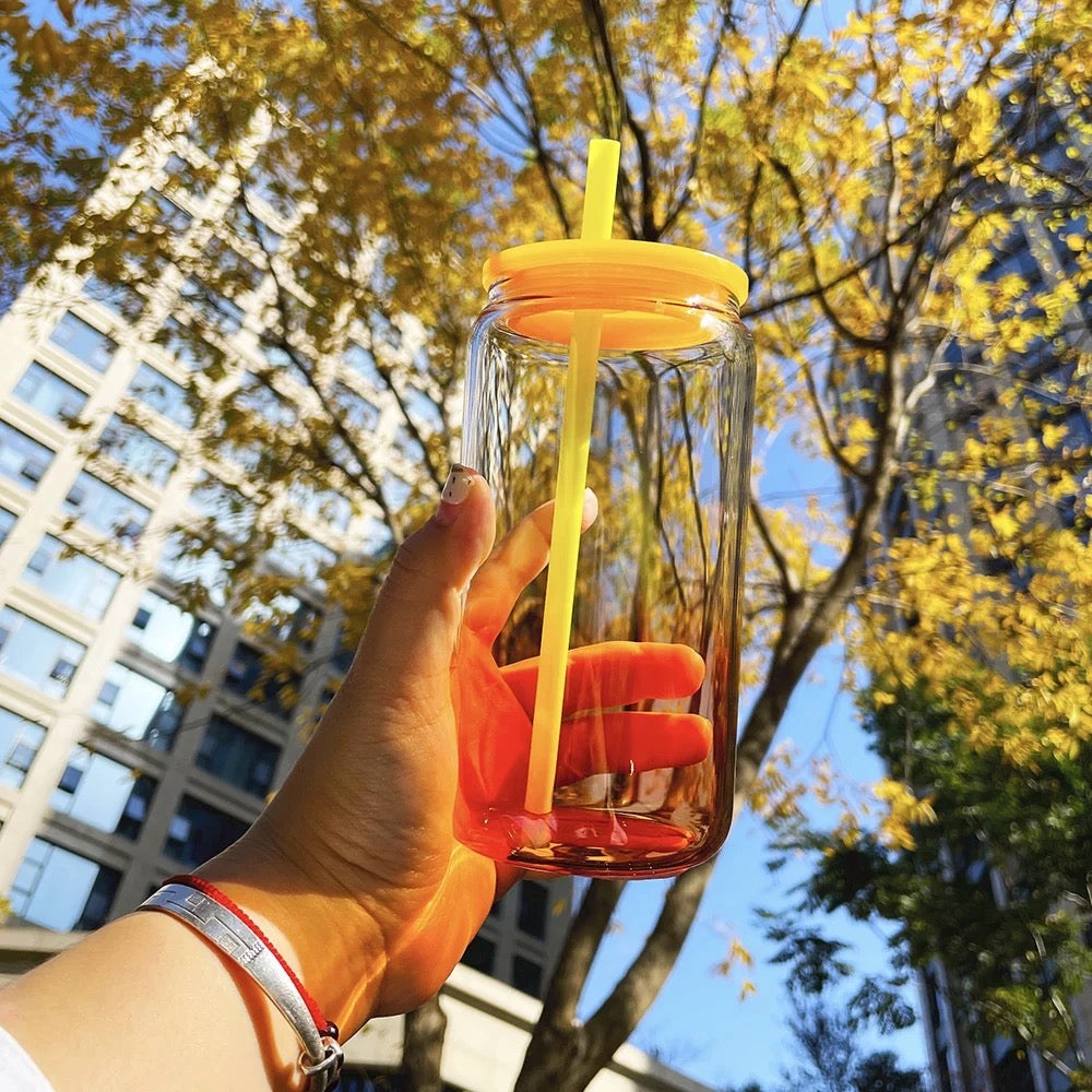 Ombré 16oz Glass Cans