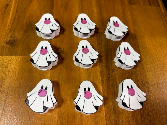 Ghost Pop 3D Printed Straw Topper