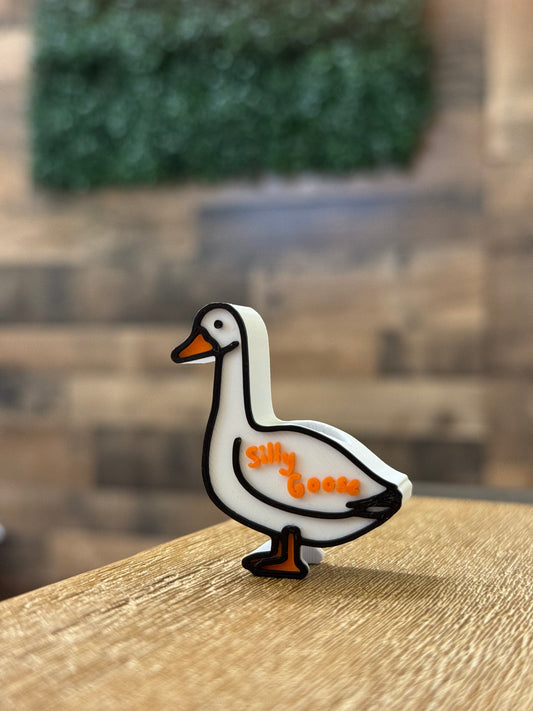 Silly Goose 3D Printed Straw Topper