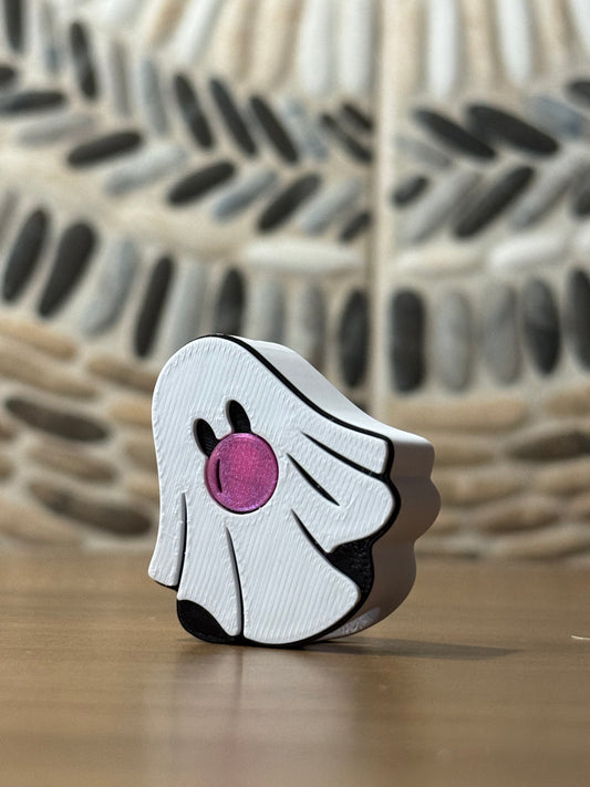 Ghost Pop 3D Printed Straw Topper