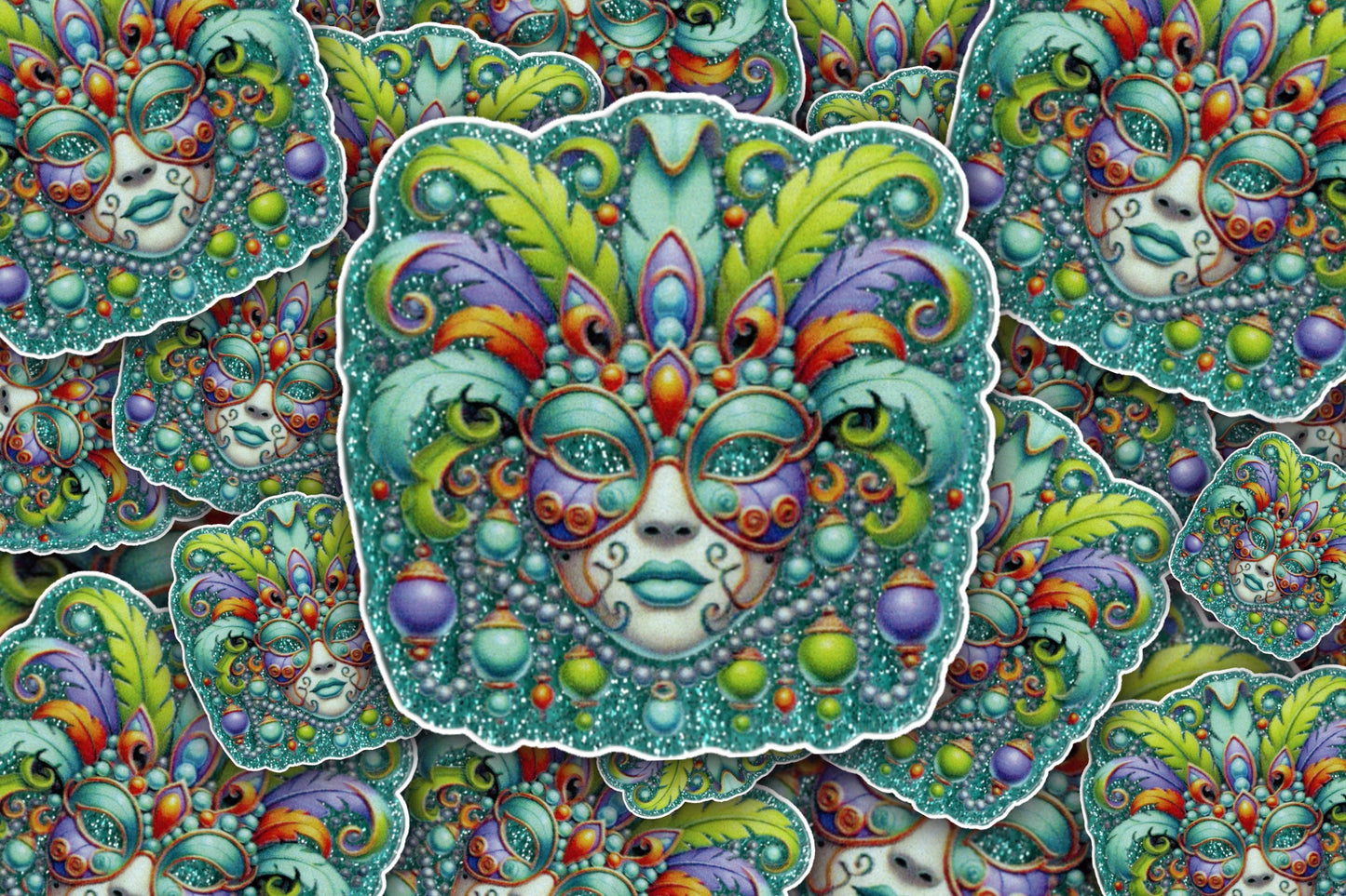 Mardi Gras Face | Acrylic UV Printed Blank