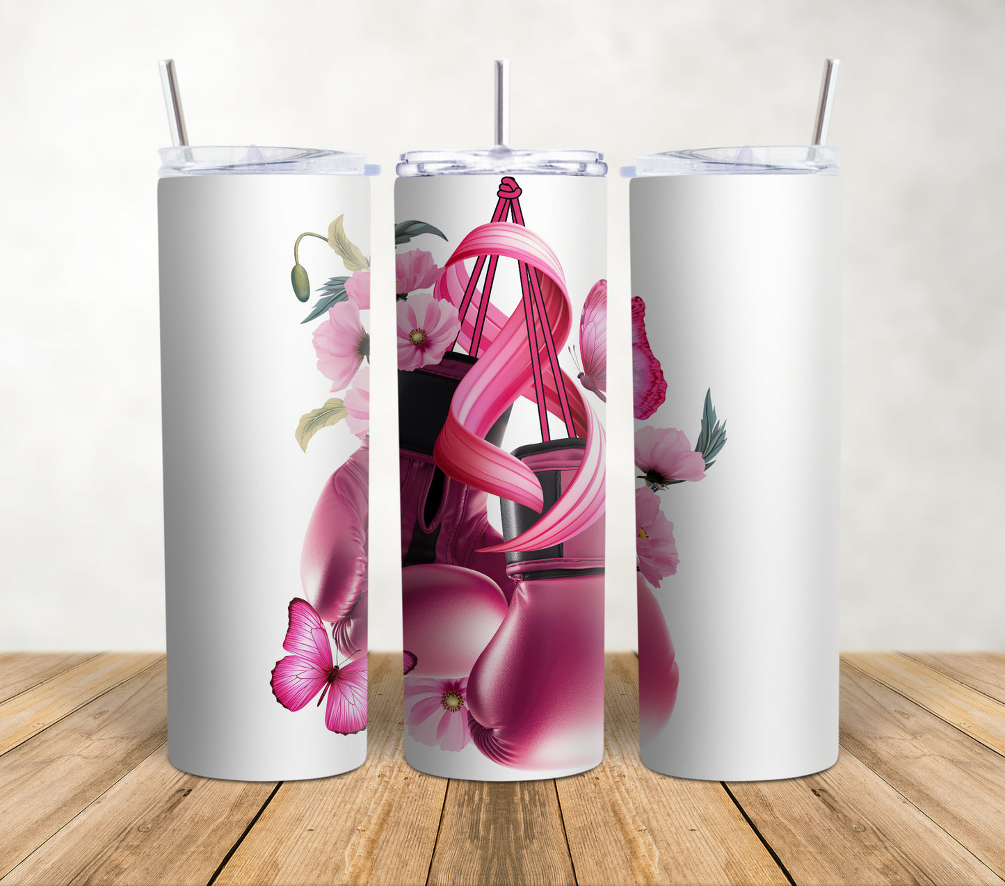 Pink Fighter 20oz Tumbler Wrap