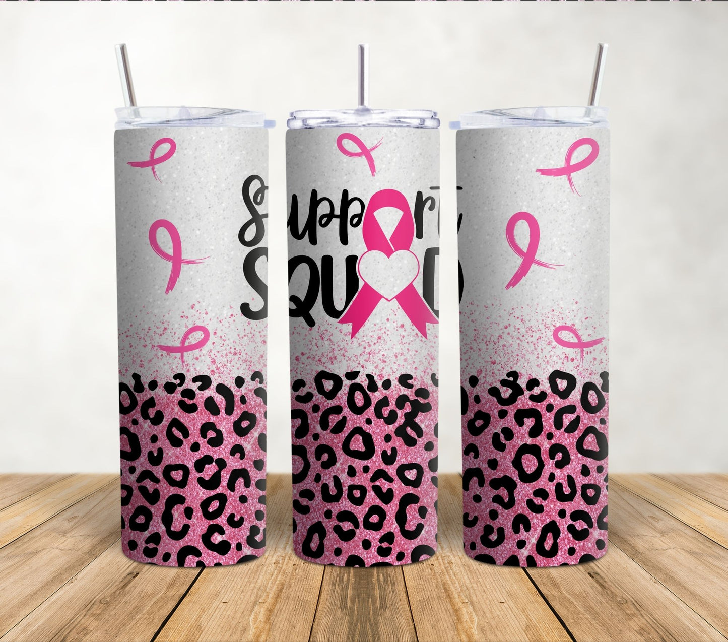 Support Squad Glitter | 20oz Sublimation Tumbler Wrap