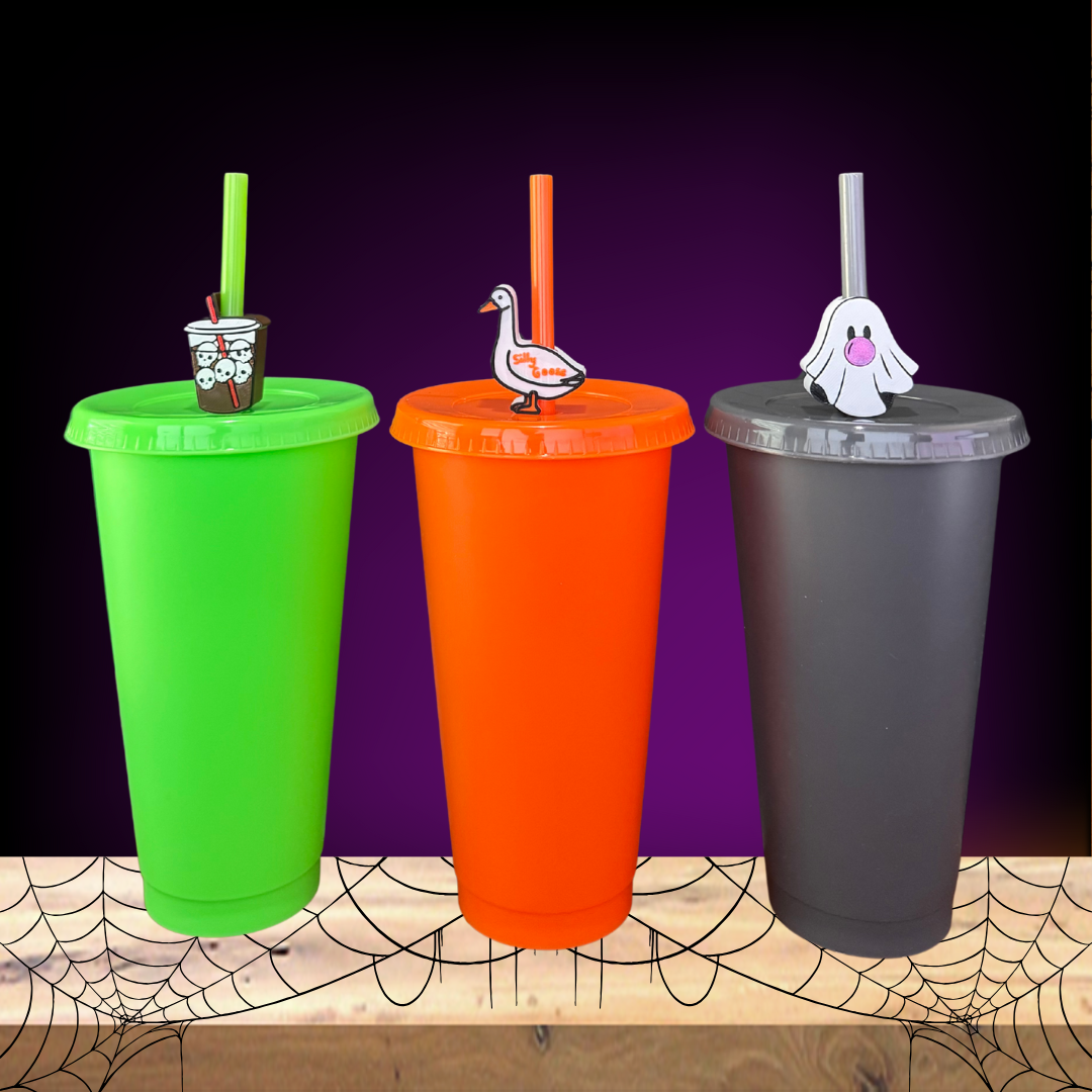 🎃 Limited Edition Cup & Straw Topper Set 🎃