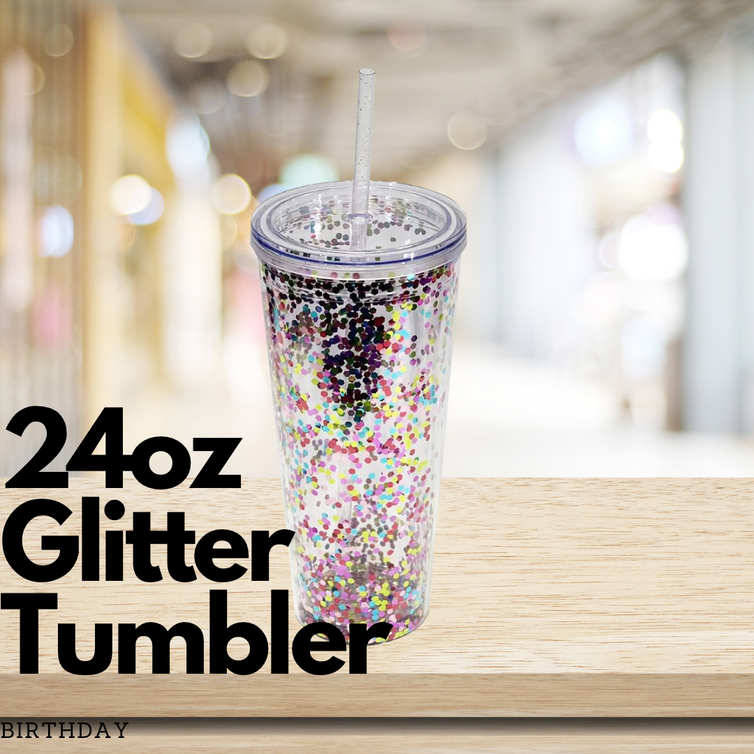 Glitter Tumbler Double Wall - 24oz