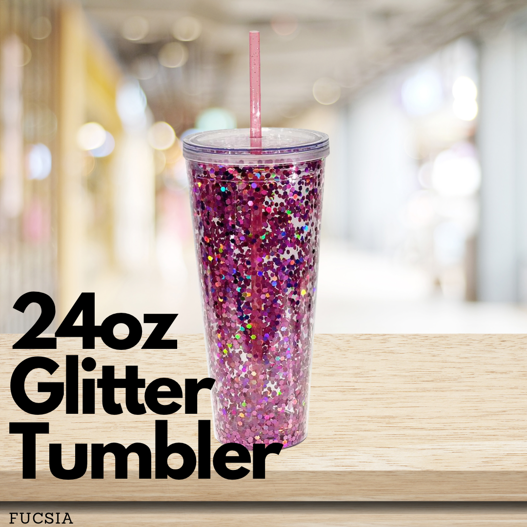 Glitter Tumbler Double Wall - 24oz