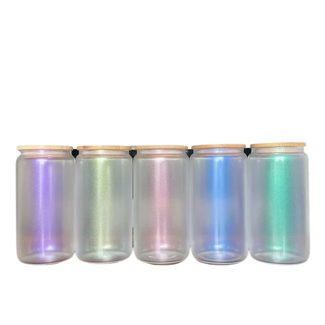 Iridescent Glass Can (20oz) – OMG Cups!