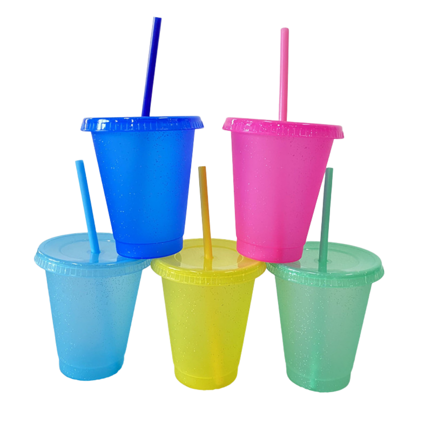 Spring Frosted Glitter Cold Cups (16oz)