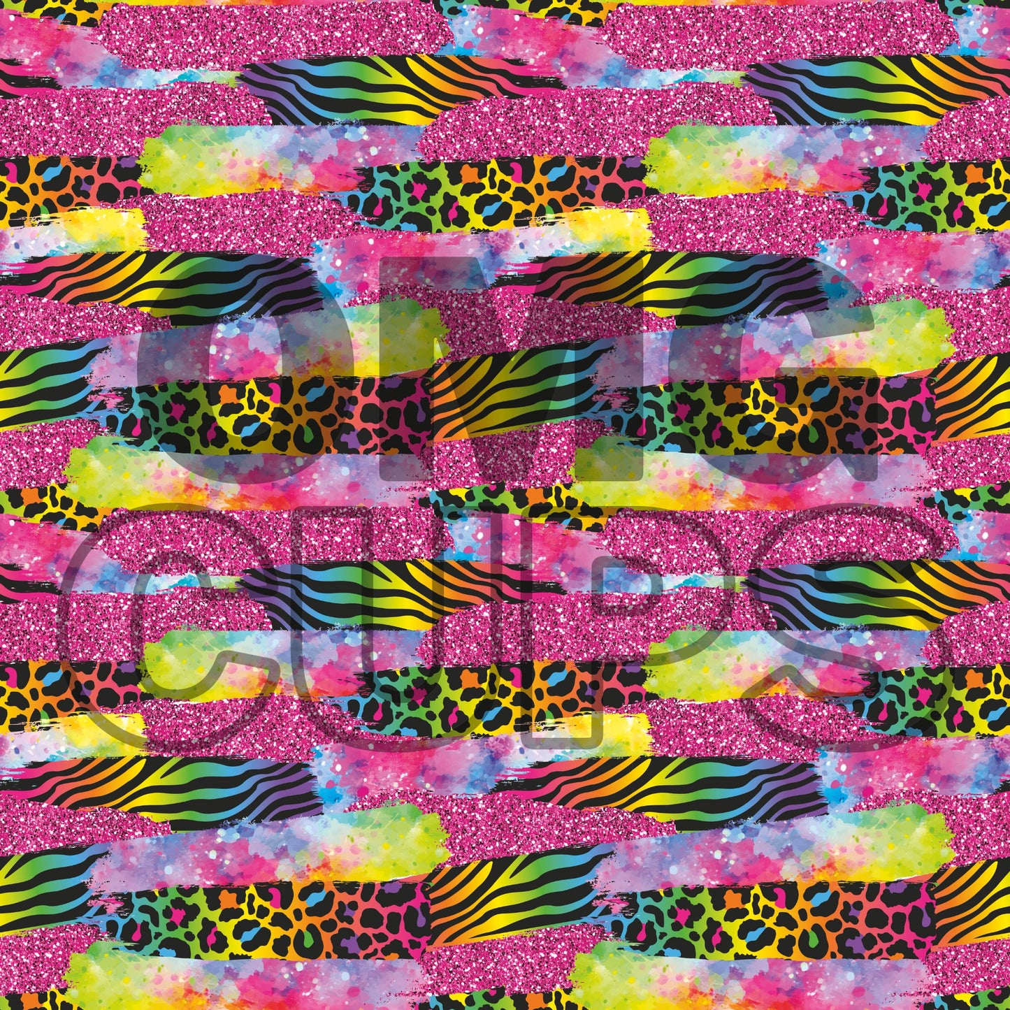 90s Rainbow Strokes 12x12 Vinyl Sheet