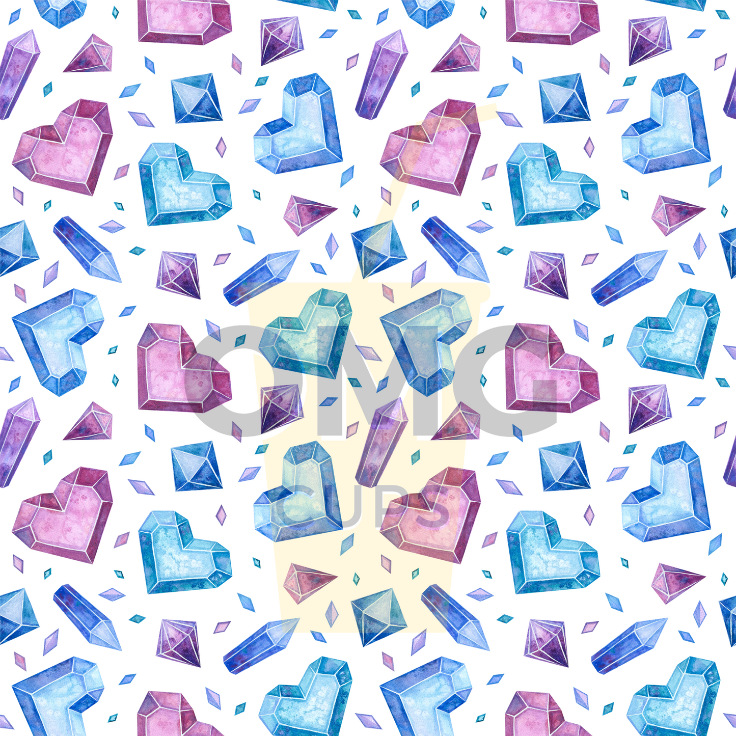 Crystals of Love 12x12 Vinyl Sheet