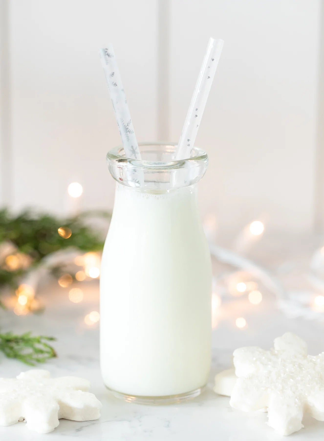Snowflakes & Dots Reusable Straws