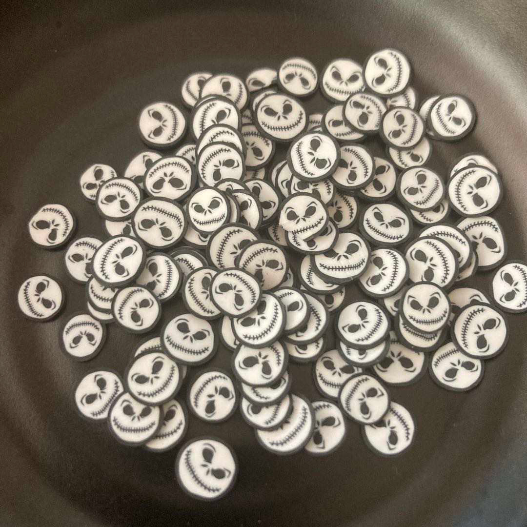 J. Skellington Clay Polymer Pieces (5MM)