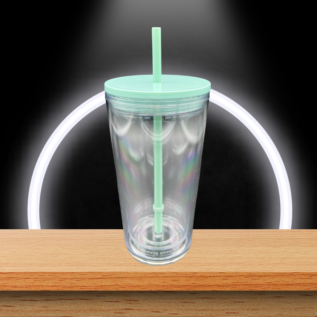 Acrylic Double Wall Tumbler (16oz) - Clear Lid