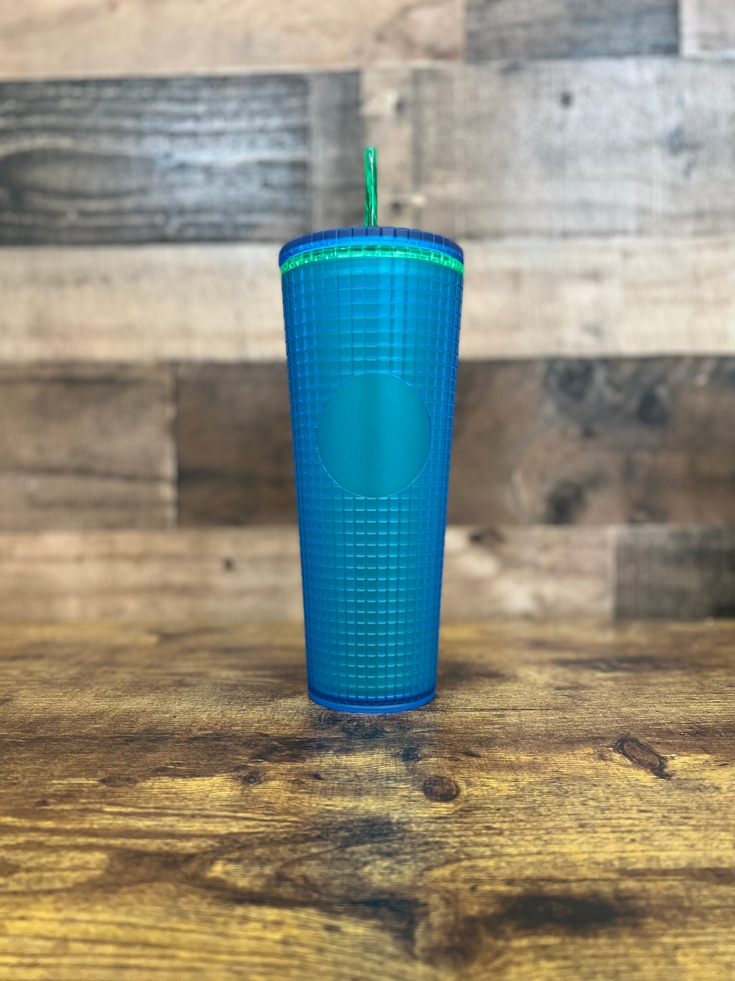 Jelly Green Grid Tumbler (24oz)