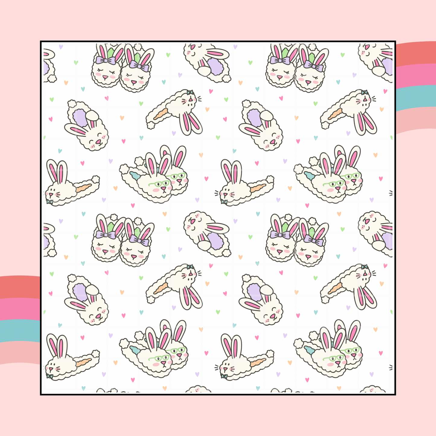 Bunny Slippers 12x12 Vinyl Sheet
