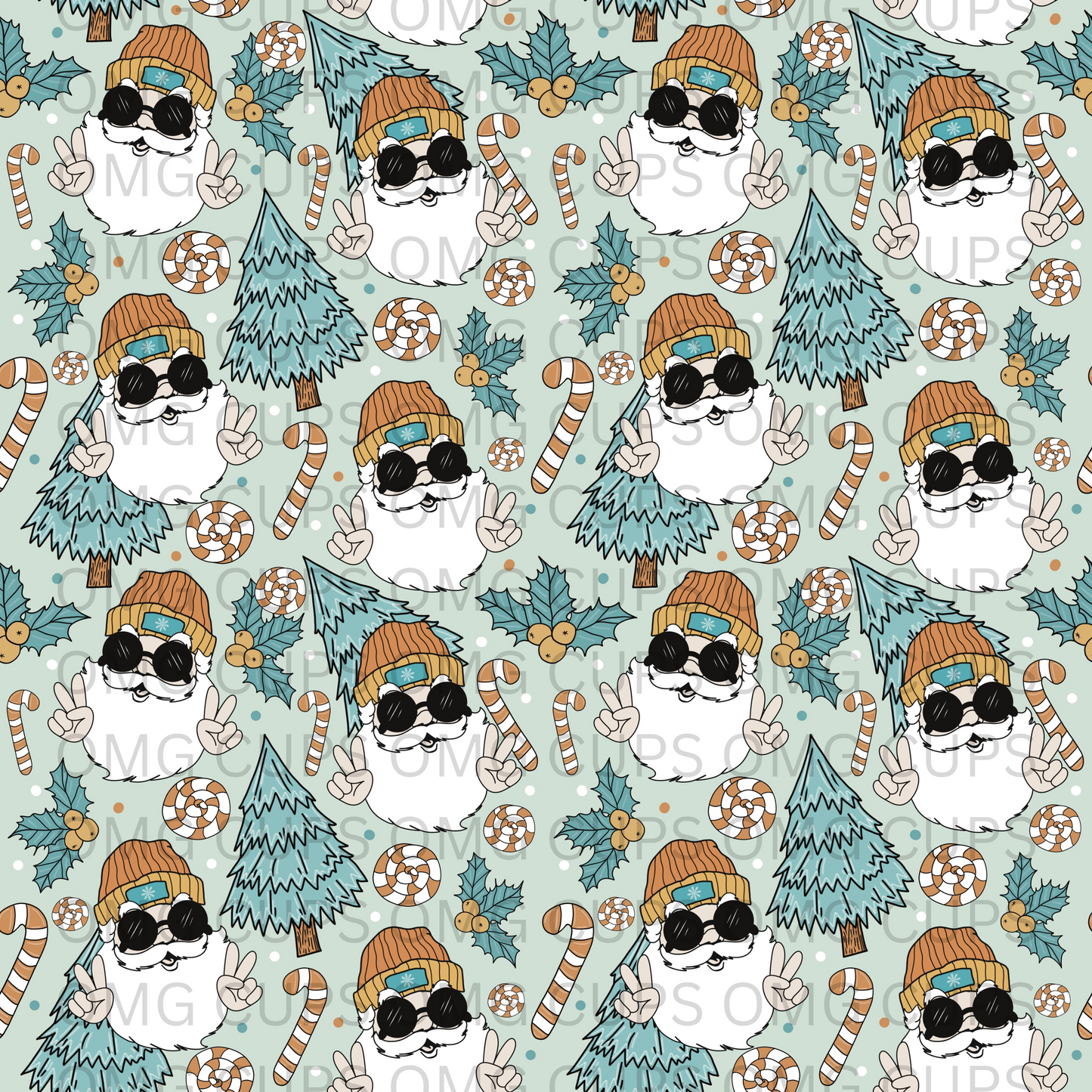 Groovy Santa 12x12 Vinyl Sheet