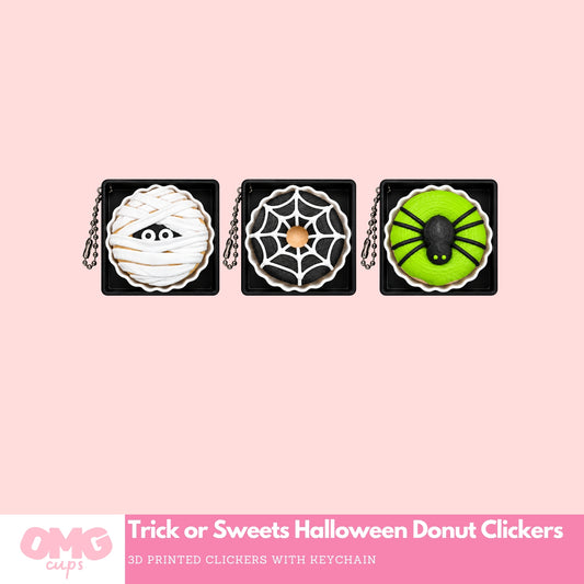 Trick or Sweets Halloween Donut Clickers | 3D Printed