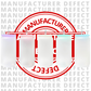 Manufacturer Defect - Frosted Sublimation Glass Can (Plastic Colorful Lids) 16oz
