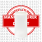 Manufacturer Defect - Frosted Sublimation Glass Can (Plastic Colorful Lids) 16oz