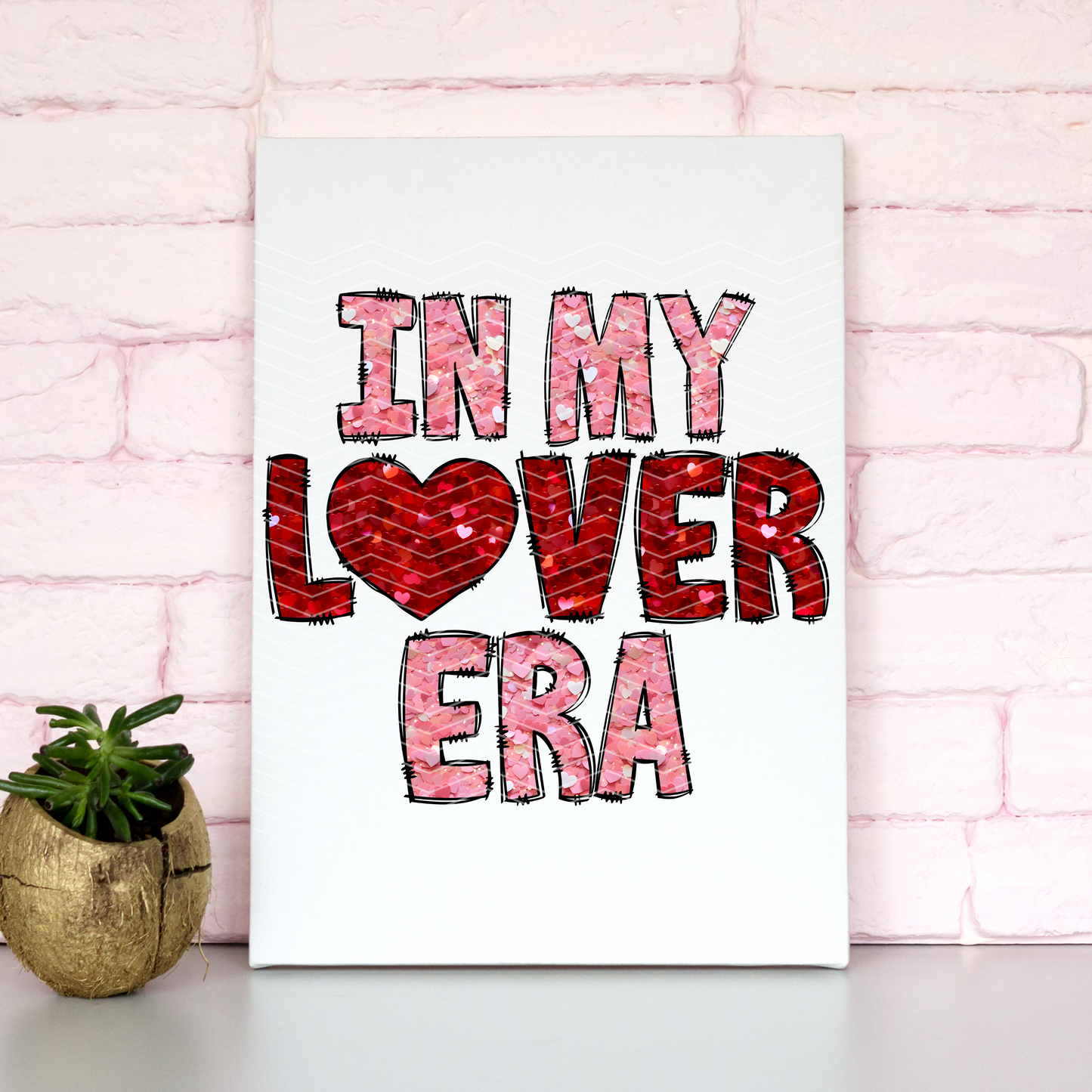 In My Lover Era Faux Sequin + Embroidery (Red) | DTF Transfer