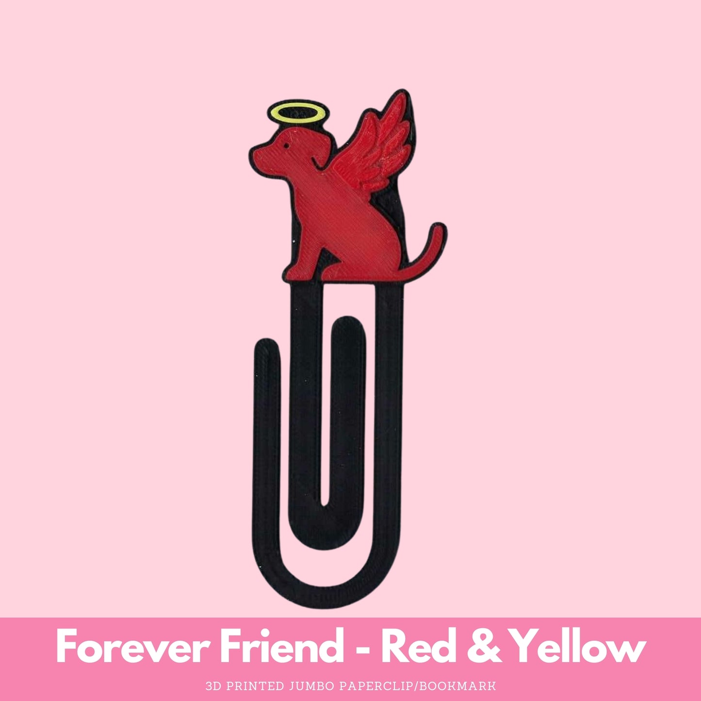 Forever Friend 3D Printed Jumbo Paperclip Bookmark