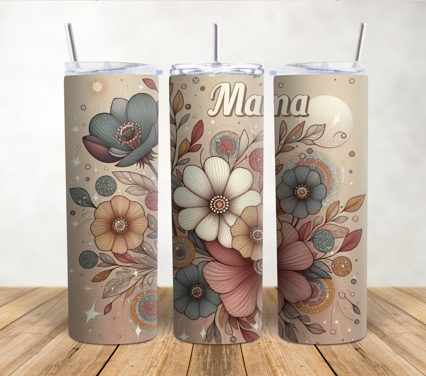 Mama Flower Garden 20oz Sublimation Tumbler Wrap