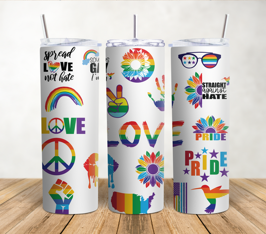 Celebrate Pride 20oz Sublimation Tumbler Wrap