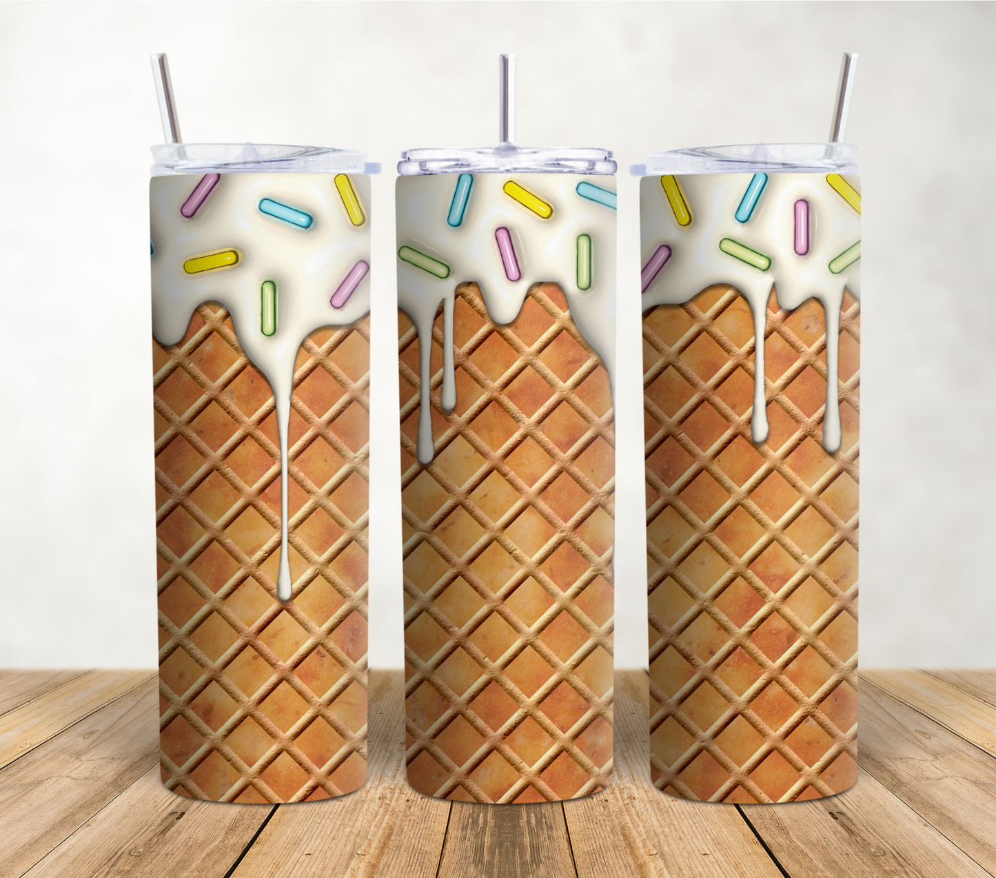 Ice Cream Treat 20oz Sublimation Tumbler Wrap