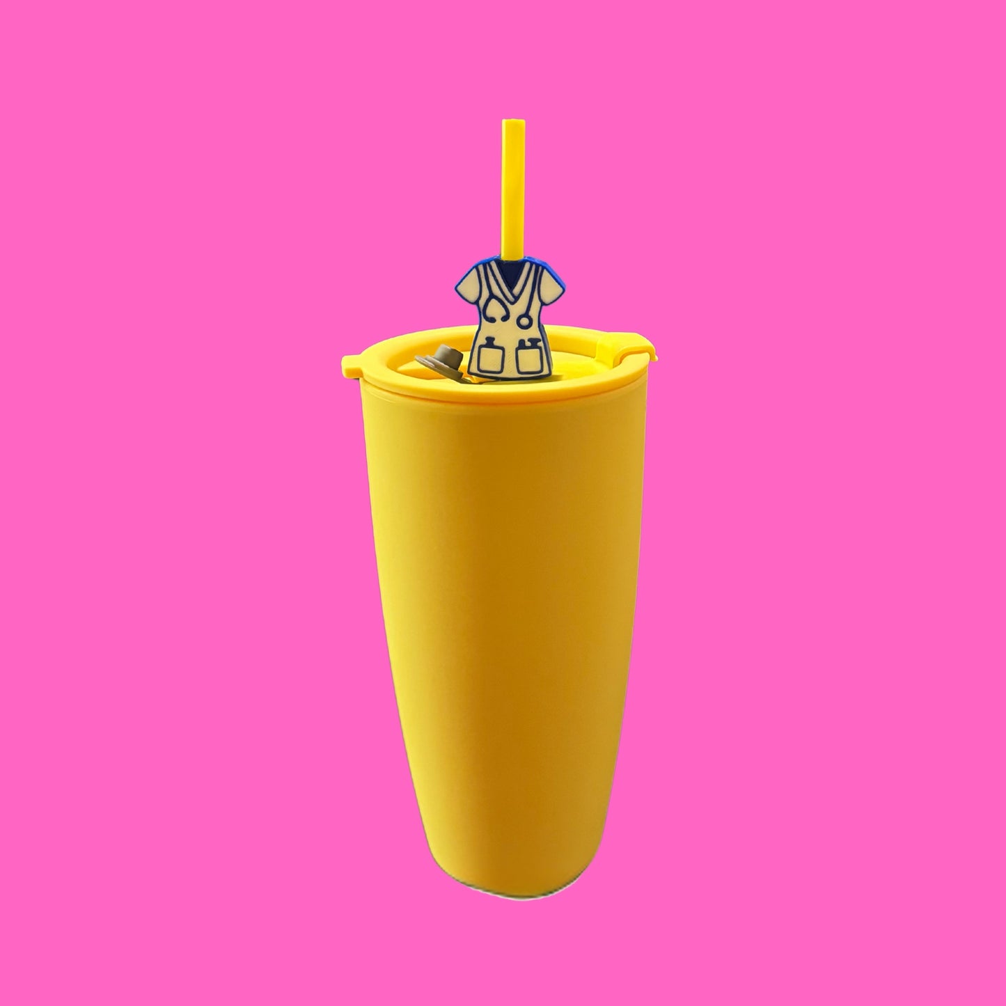 Scrubs 3D Printed Straw Topper and Matte Double Wall Tumbler (27oz)