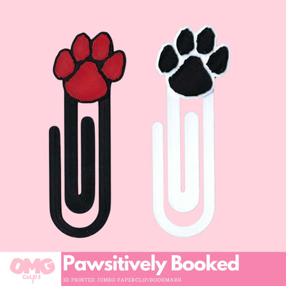 Pawsitively Booked 3D Printed Jumbo Paperclip Bookmark