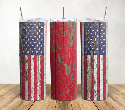 American Flag 20oz Sublimation Tumbler Wrap