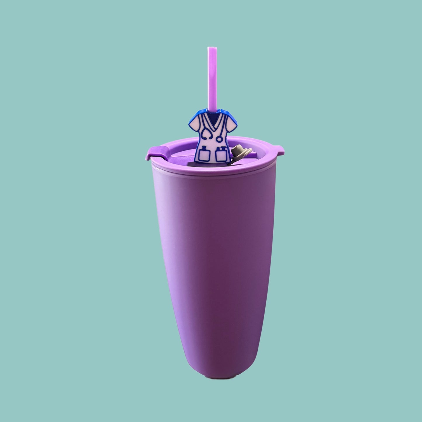 Scrubs 3D Printed Straw Topper and Matte Double Wall Tumbler (27oz)