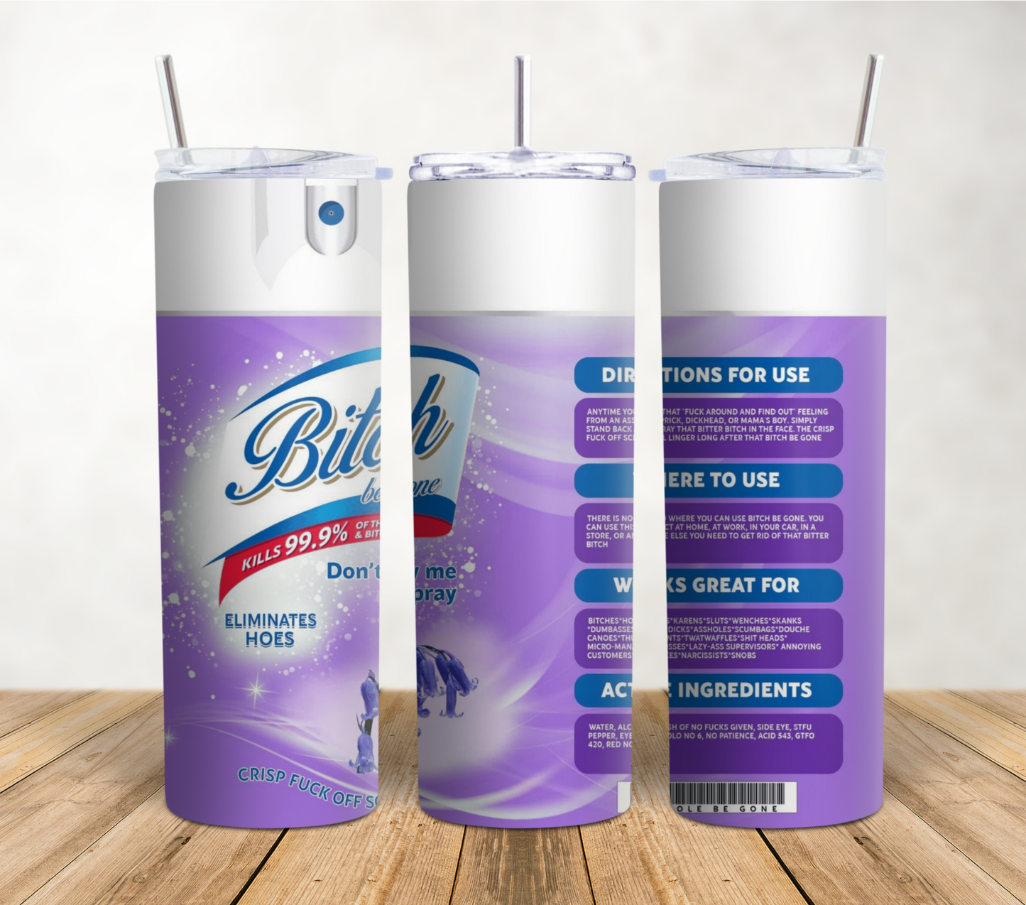 B!tch Spray 20oz Tumbler Wrap