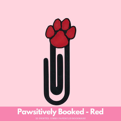 Pawsitively Booked 3D Printed Jumbo Paperclip Bookmark