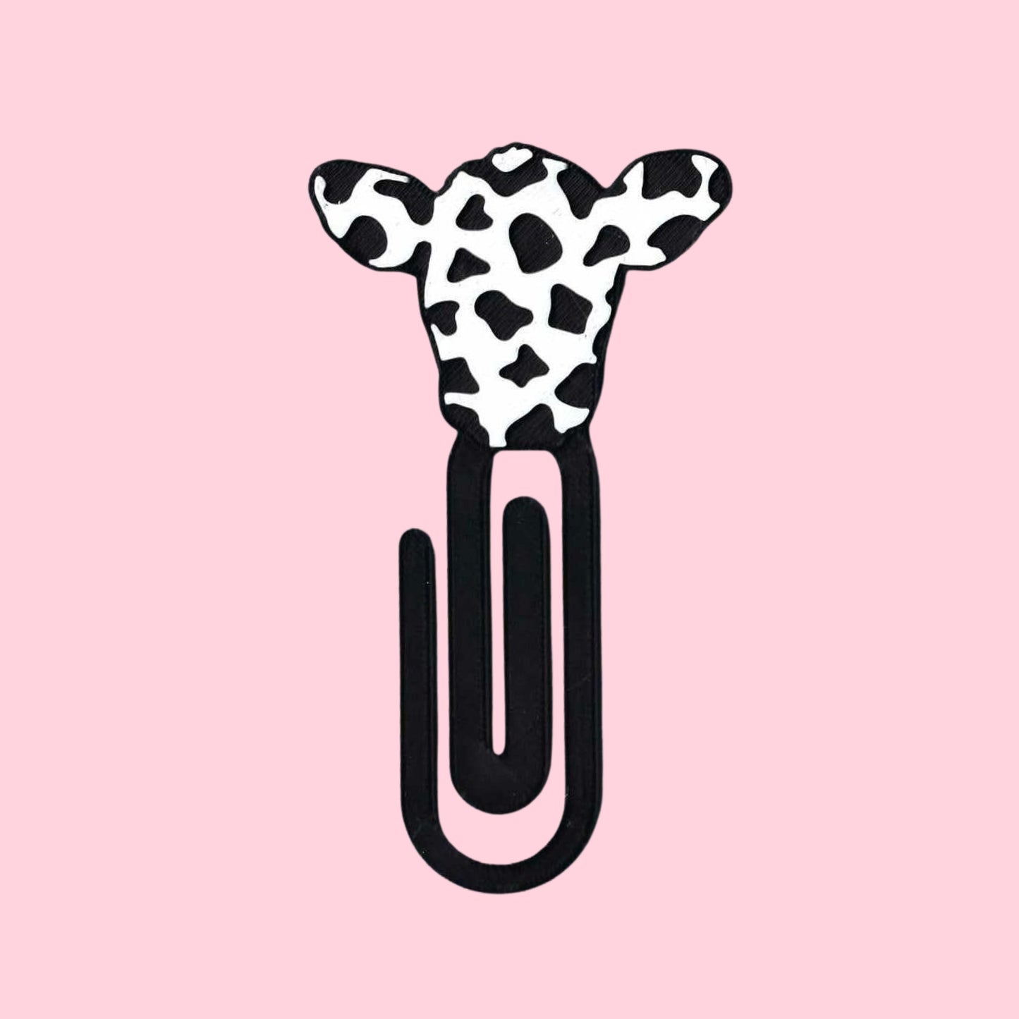 Chaos Cow 3D Printed Jumbo Paperclip Bookmark