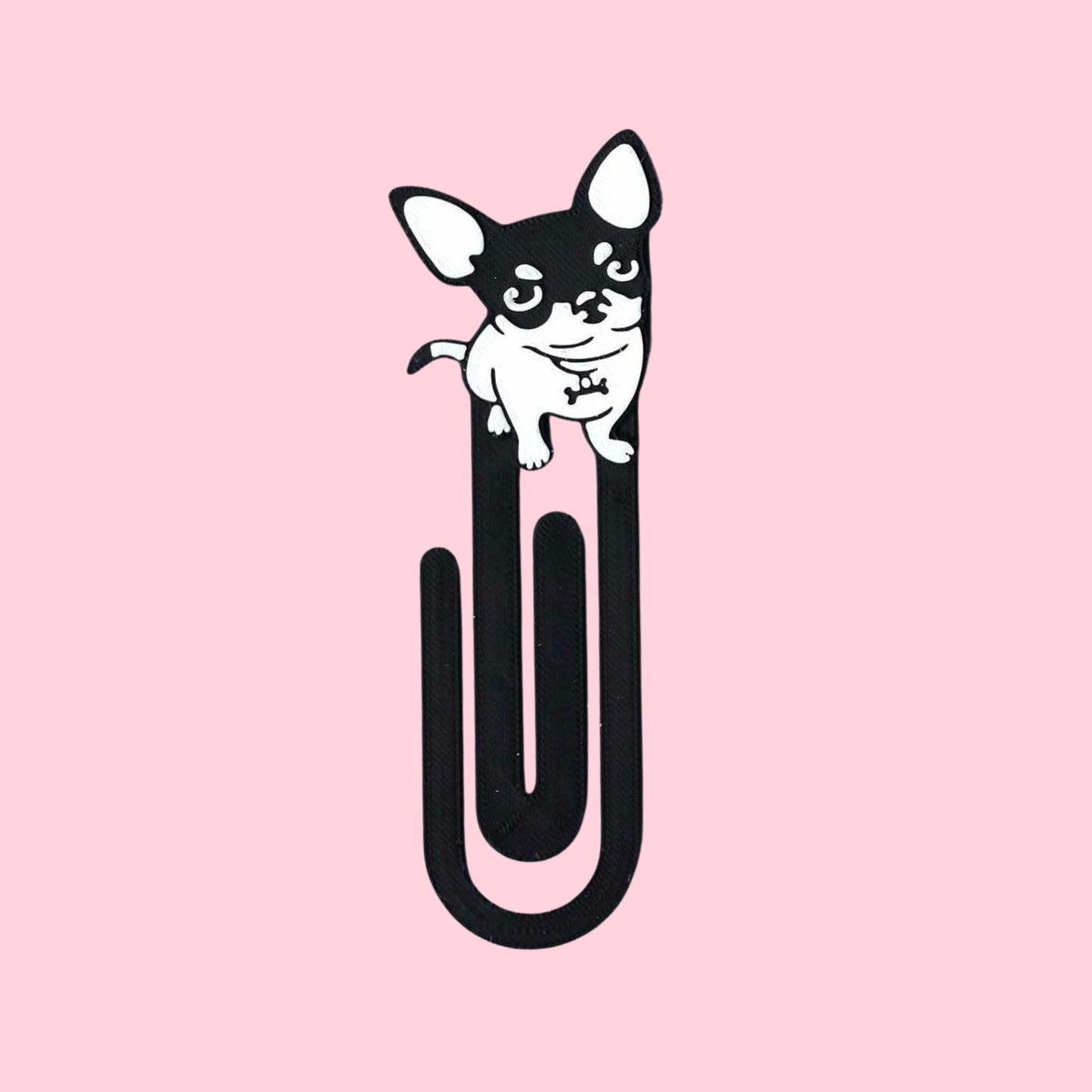 Chihuahua 3D Printed Jumbo Paperclip Bookmark