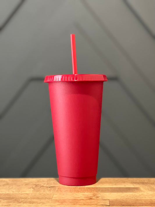 Firecracker Red Cold Cup (24oz)