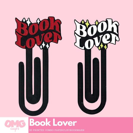 Book Lover 3D Printed Jumbo Paperclip Bookmark